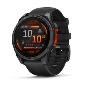 Garmin Fenix 8 3,56 cm (1.4'') AMOLED 47 mm Numérique 454 x 454 pixels Écran tactile Noir Wifi GPS