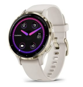 Garmin Venu 3S 3,05 cm (1.2'') AMOLED 41 mm Numérique 390 x 390 pixels Écran tactile Or, Ivoire Wifi GPS
