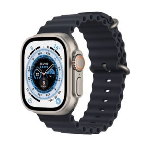 Watch Ultra GPS + Cellular, Boîtier en Titane de 49 mm avec Boucle Océan - Minuit